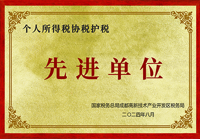 2024年个人所得税协税护税先进单位